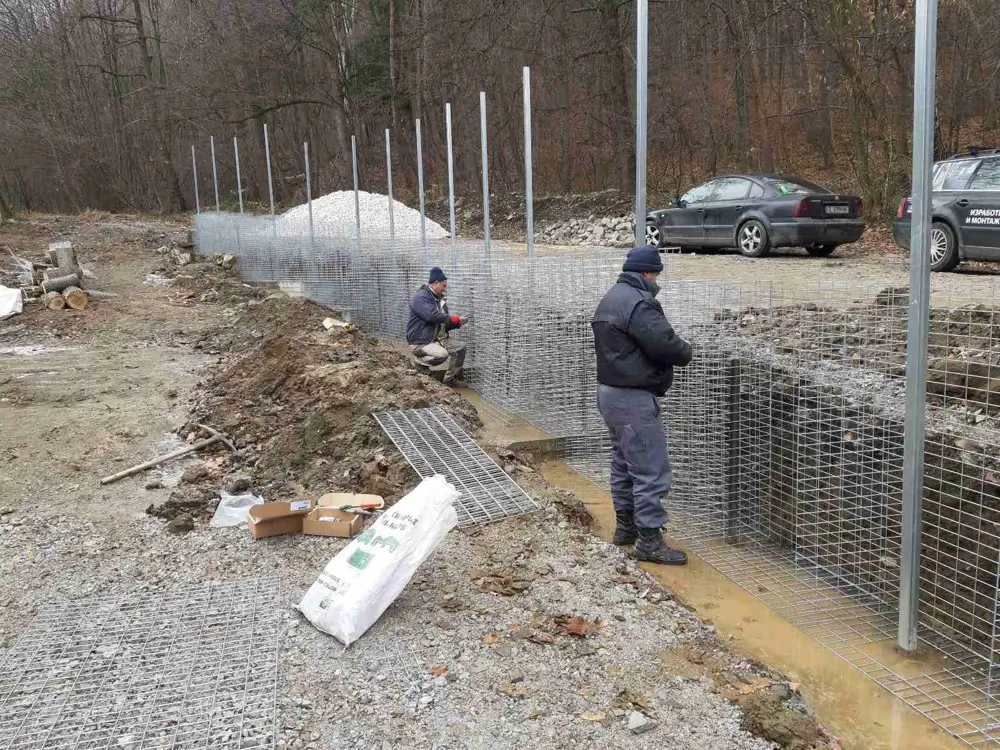 Ограда от габиони - Бистрица